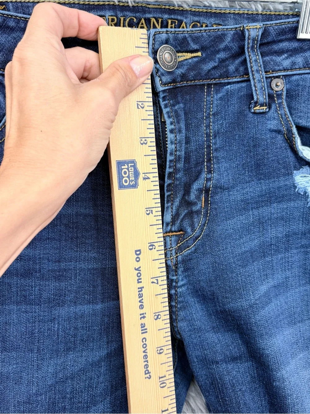American Eagle Outfitters Jeans Mens 30 Blue Skinny Extreme Flex Distressed